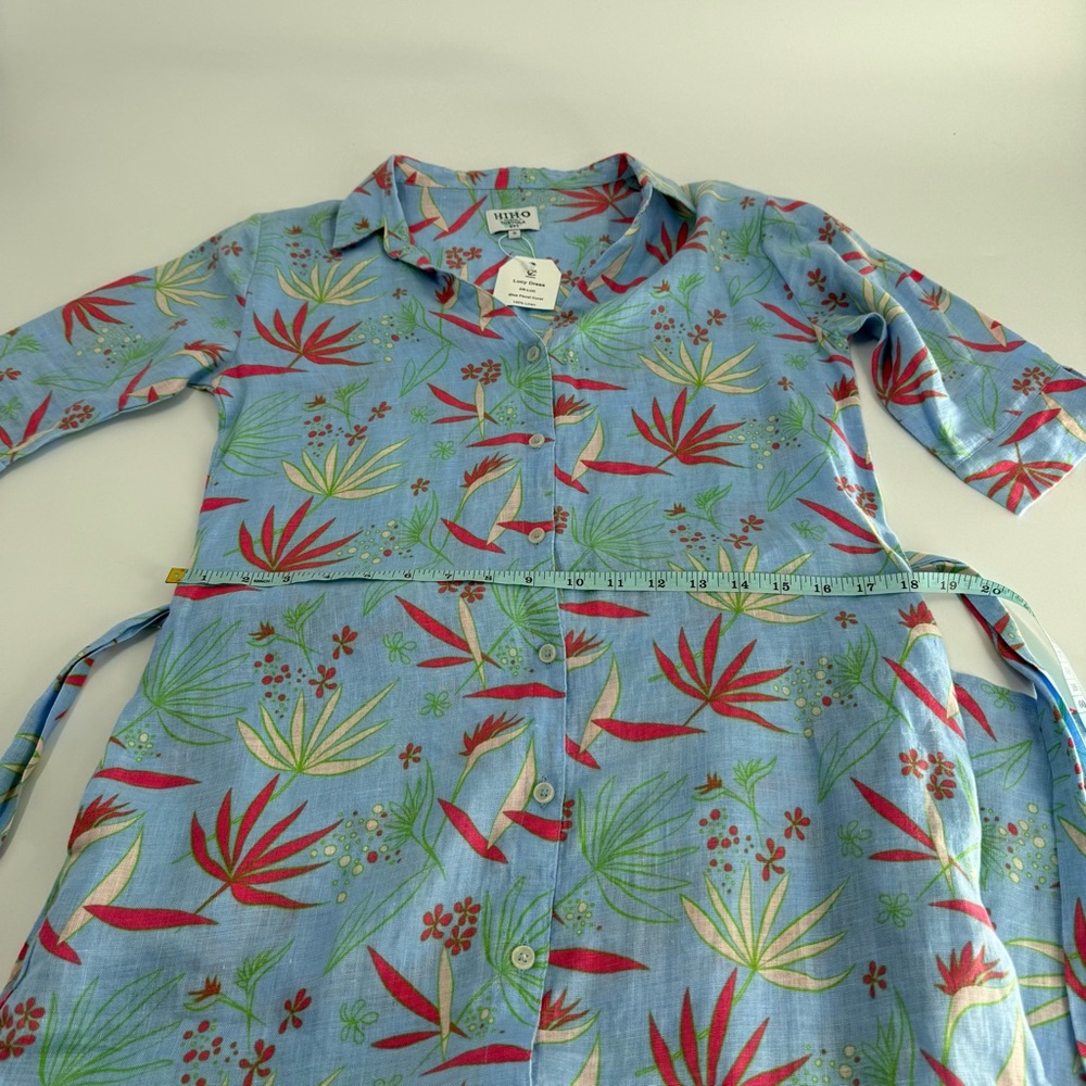 Hiho Floral Linen Midi Dress - Picture 9 of 13